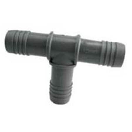 0.5 In. Boshart Hose Tee Pipe, Grey - Polyethylene